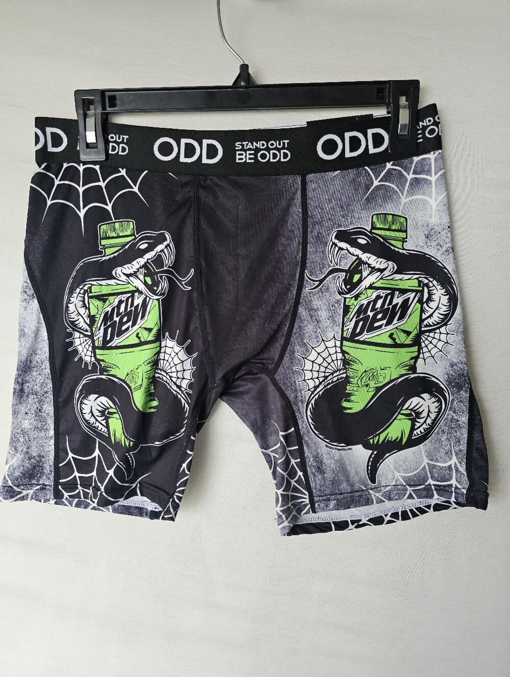 Mtn Dew x ODD Sox Boxer Briefs Size L New With Tags Snake Graphic